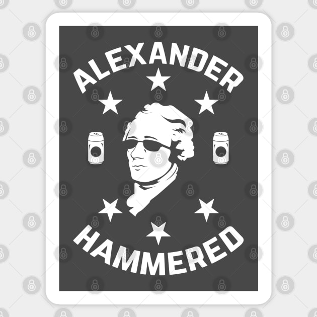 Alexander Hamilton Funny Hamilton Pun 4th Of July Sticker by scribblejuice